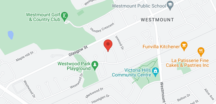 map of 55 WESTWOOD Crescent